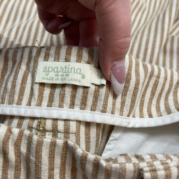 Spartina 449 Stripe Trousers Casual Pants Size 14 - Picture 9 of 10